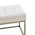 Darius Fabric Bench In Montello White by New Pacific Direct