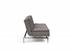 DUBLEXO SLEEPER SOFA in MIXED DANCE GREY FABRIC WITH Stainless Steel LEGS 521 by INNOVATION USA