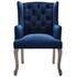 Combest French Vintage Dining Performance Velvet Armchair In Navy by Modway Furniture