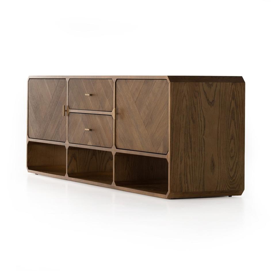 Caspian Media Console - Natural Ash by Four Hands