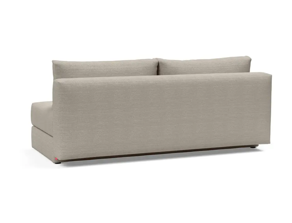 OSVALD FULL SOFABED in KENYA GRAVEL FABRIC WITH Black steel LEGS 579 by INNOVATION USA