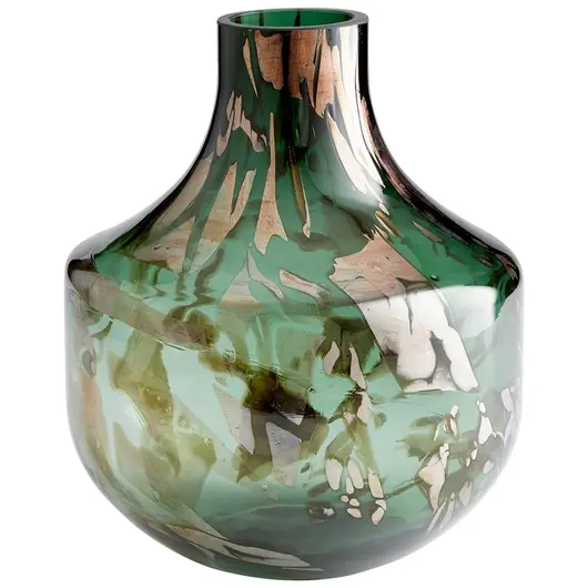Maisha Vase in Green and Gold by Cyan Design