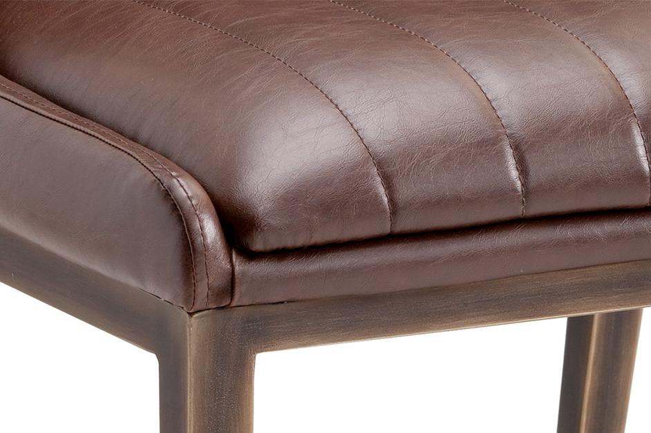 HALDEN DINING CHAIR - RUSTIC BRONZE - VINTAGE COGN by Sunpan