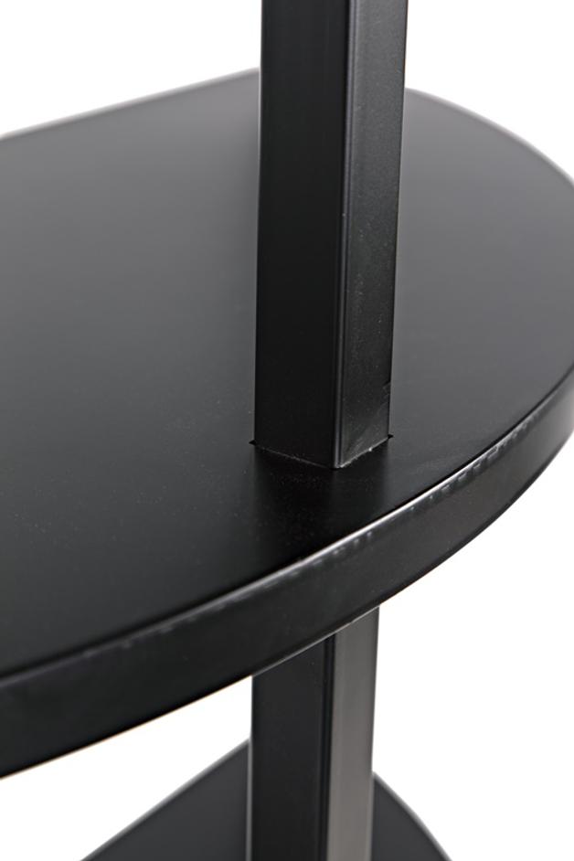 Spago Bookcase, Black Metal by Noir Furniture