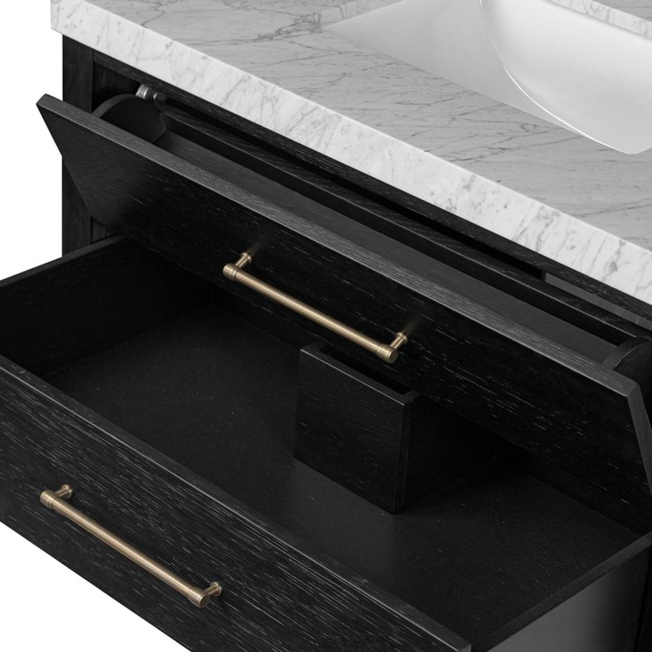 Anthem Single Vanity - Black Wash Oak Veneer by Four Hands