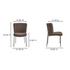 Early Dining Chair Dark Brown-Set Of Two by Moes Home