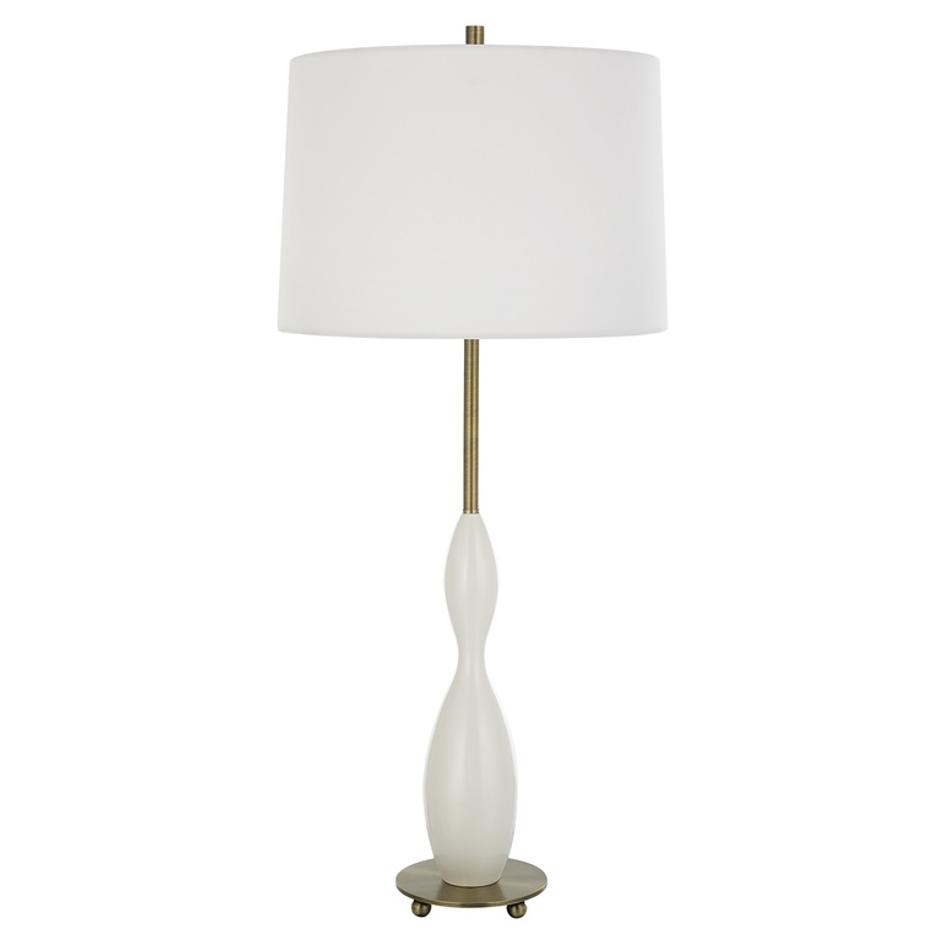 Annora Glossy White Table Lamp by Uttermost
