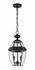 Westover 2 Light Outdoor Chain Mount Ceiling Fixture in Black Finish by Z-Lite