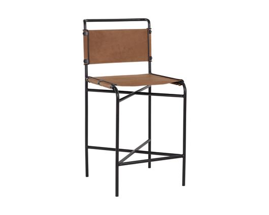 CORRIGAN COUNTER STOOL - COGNAC LEATHER by Sunpan