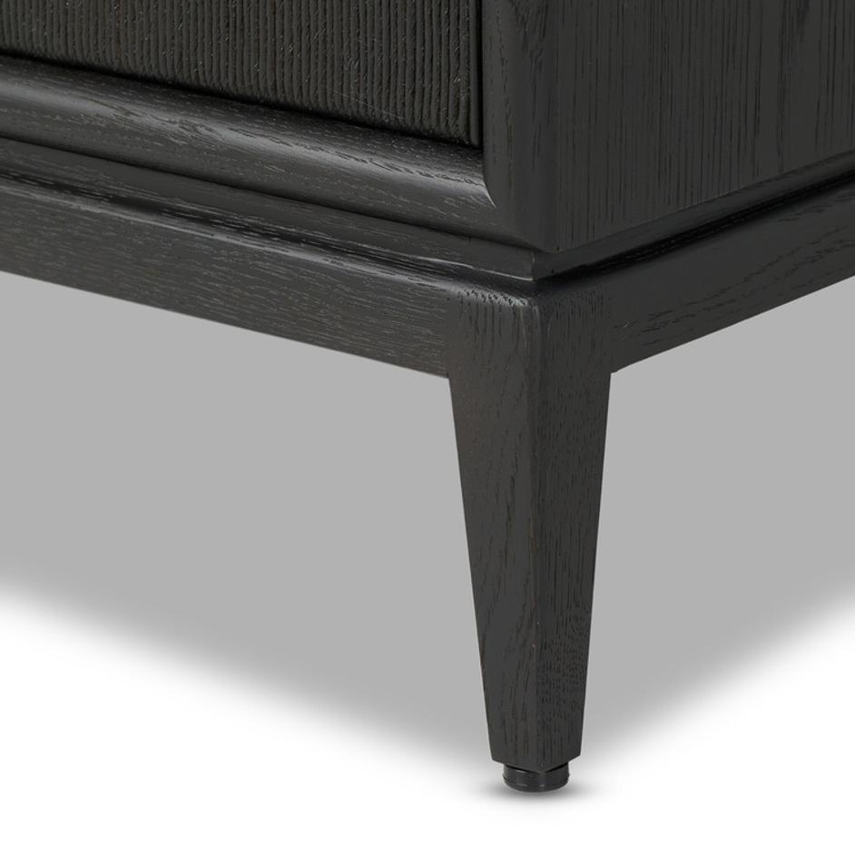 Rosenell Closed Nightstand - Black Oak Veneer by Four Hands