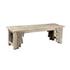 Alta Bench Bleached White by Classic Home