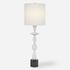Inverse White Marble Table Lamp by Uttermost