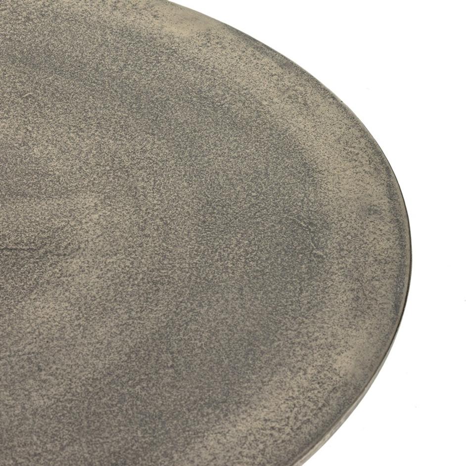 Simone Round Coffee Table - Raw Antique Nickel by Four Hands