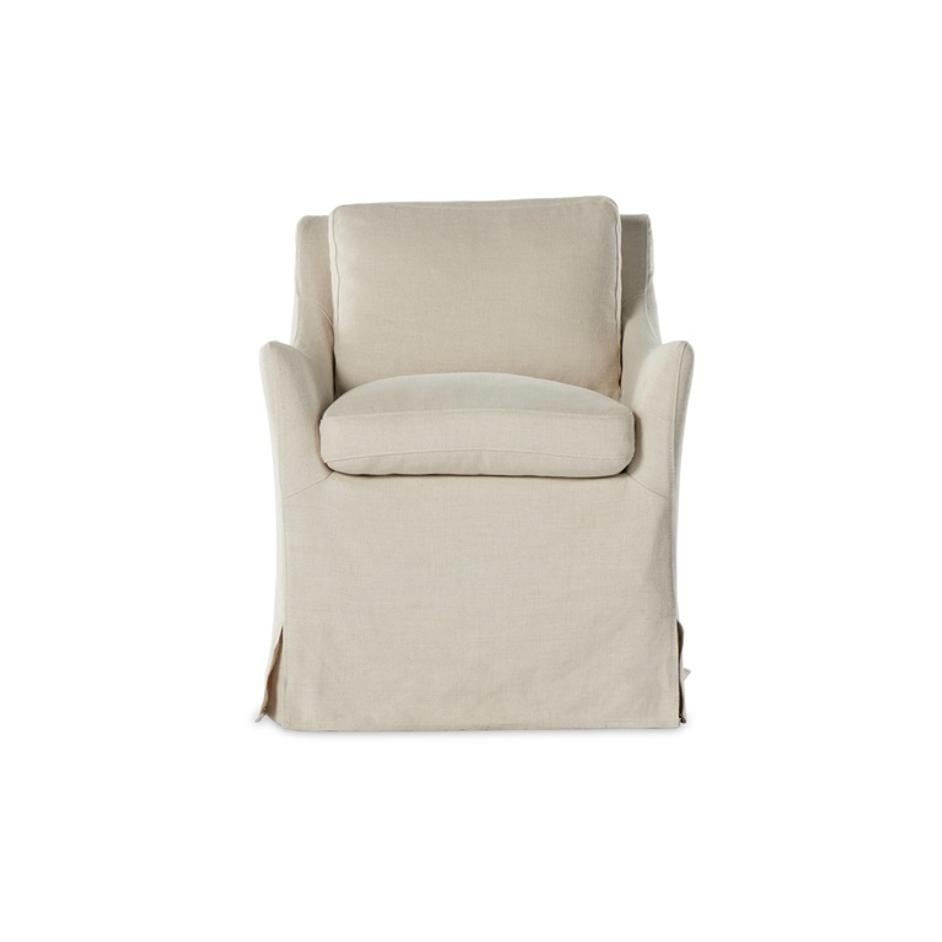 Monette Slipcover Dining Chair In Natural by FOUR HANDS