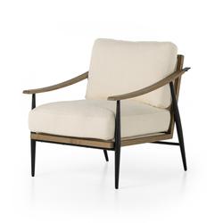 Kennedy Chair In Kerbey Ivory by FOUR HANDS