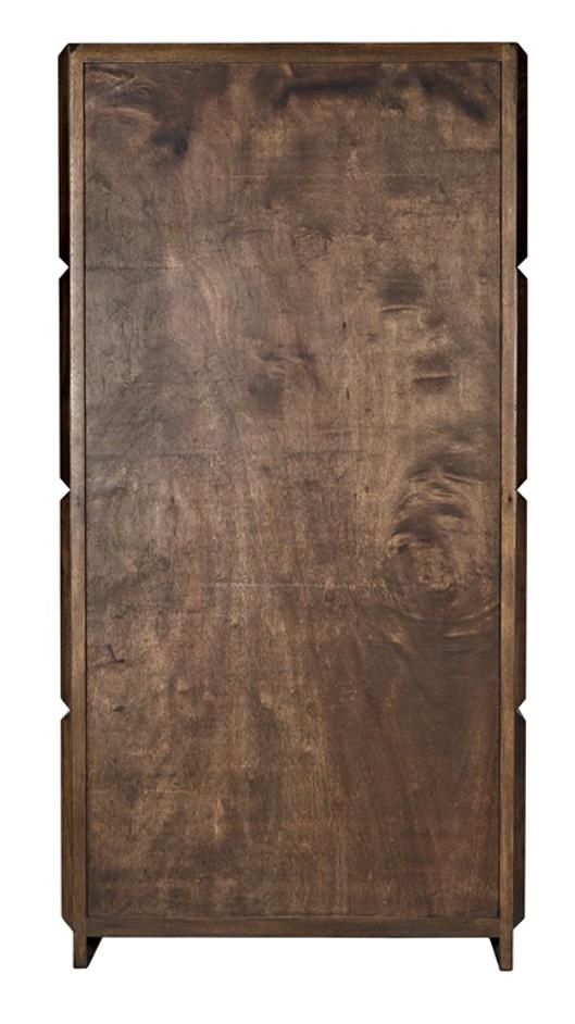 Collins Hutch in Dark Walnut with Glass Accents by Noir Furniture