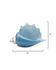 Triton Hand Blown Decorative Glass Shell, Blue by Jamie Young