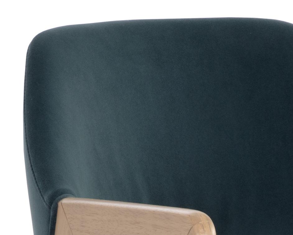 MILTON DINING ARMCHAIR - LIGHT WASH - MEG DUSTY TEAL by Sunpan