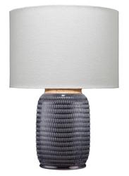 Graham Ceramic Table Lamp, Navy by Jamie Young