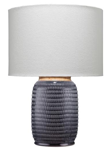 Graham Ceramic Table Lamp, Navy by Jamie Young