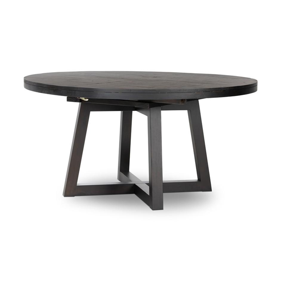 Eberwin Round Ext Dining Table - Dark Carbon by Four Hands