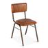 Wellington Collection Iron Chair Leather Seat by Home Trends & Design