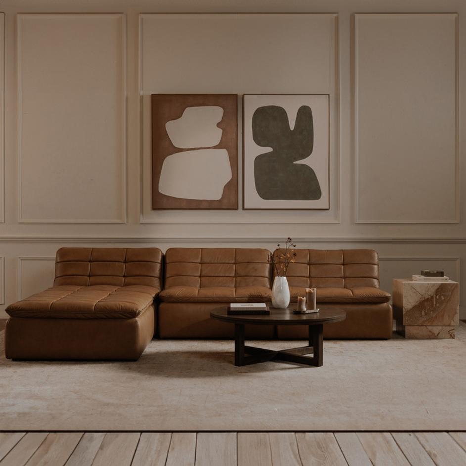 Layla Side Table Breccia Marble by Moes Home