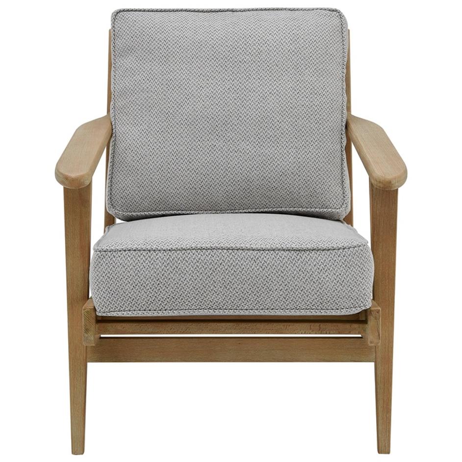 Albert Fabric Accent Arm Chair Brushed Smoke Frame In Cardiff Gray  by New Pacific Direct