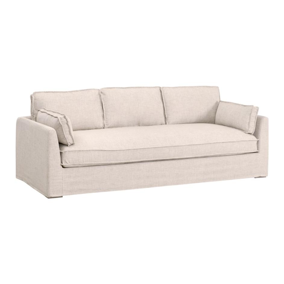 Thea Outdoor 90" Taper Arm Slipcover Sofa by Essentials For Living