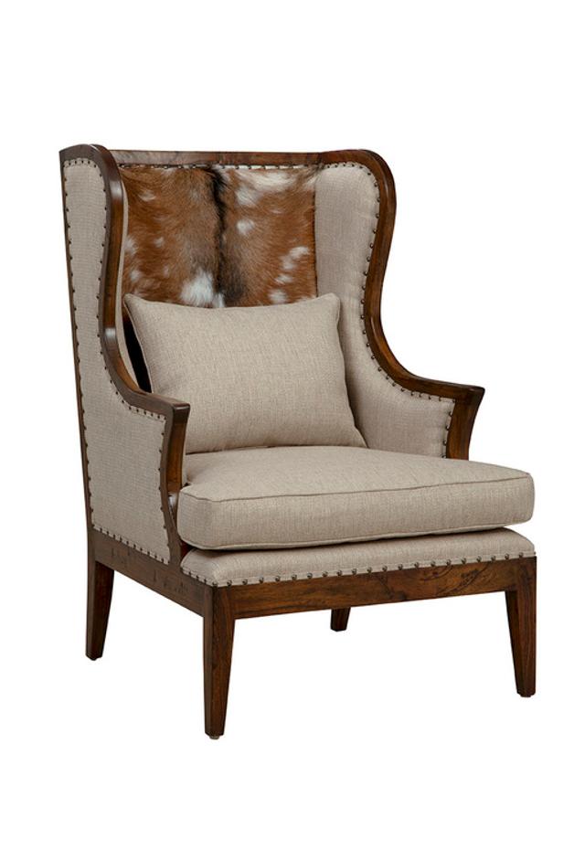 Dark Billings Wing Chair by Furniture Classics