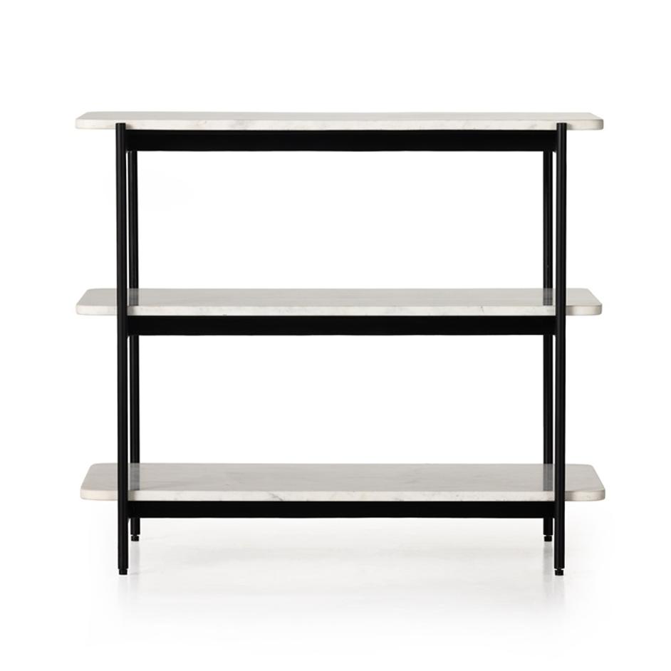 Jasper Nightstand In Iron Matte Black by FOUR HANDS