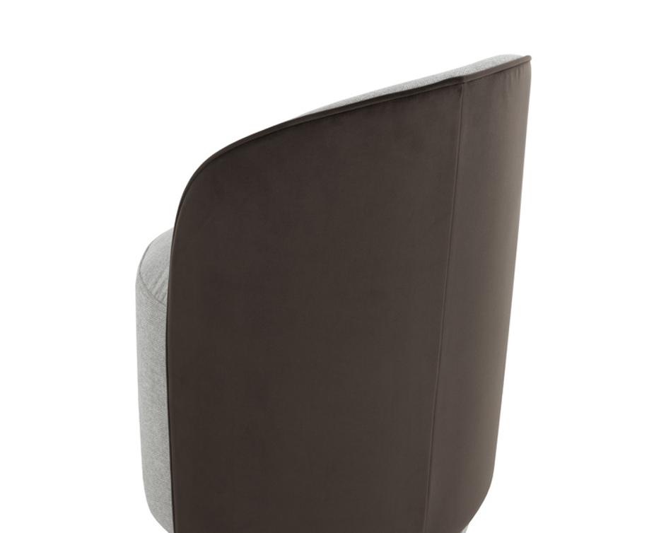 CAVOLI SWIVEL DINING CHAIR - BELFAST HEATHER GREY / MEG ASH by Sunpan