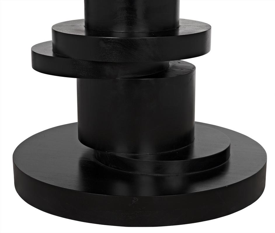 Hugo Dining Table, Hand Rubbed Black by Noir Furniture