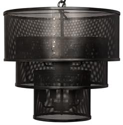 Arena Pendant, Black Steel by Noir Furniture