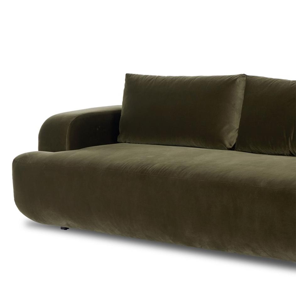 Benito Sofa In 90" In Surrey Olive by FOUR HANDS