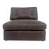Thurlow Slipper Chair Espresso Brown Leather by Moes Home