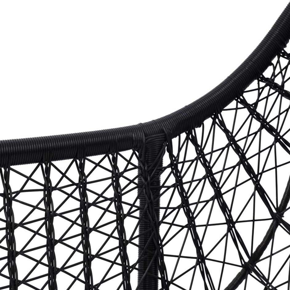 Bandera Outdoor Dining Chair In Smoke Black by FOUR HANDS