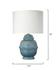 Kaya Ceramic Table Lamp with Linen Shade by Jamie Young