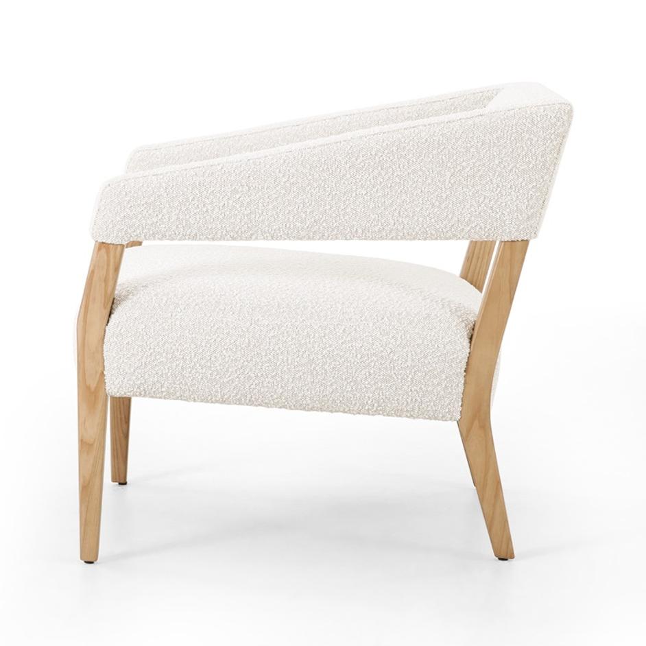 Gary Club Chair In Knoll Natural by FOUR HANDS