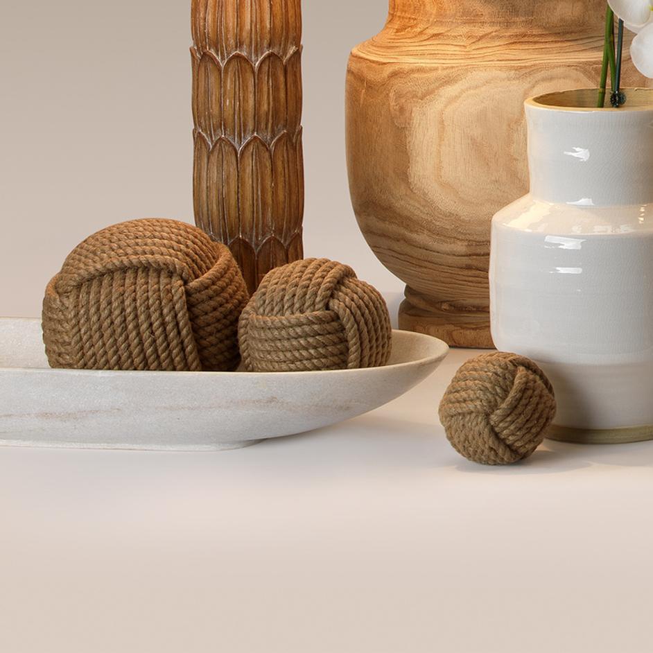 Jute Spheres (Set of 3) by Jamie Young