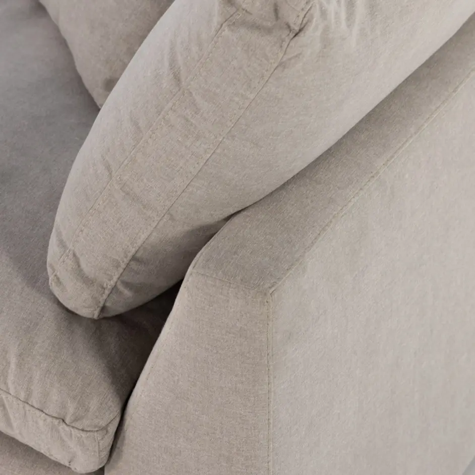 Stevie 2 Pc Sectional Sofa In Dstn Flannel by FOUR HANDS