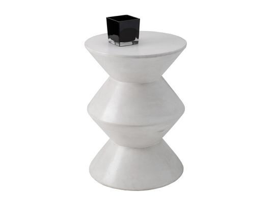 UNION END TABLE - WHITE by Sunpan