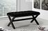 Herbert Bench In Black Velvet by Meridian Furniture