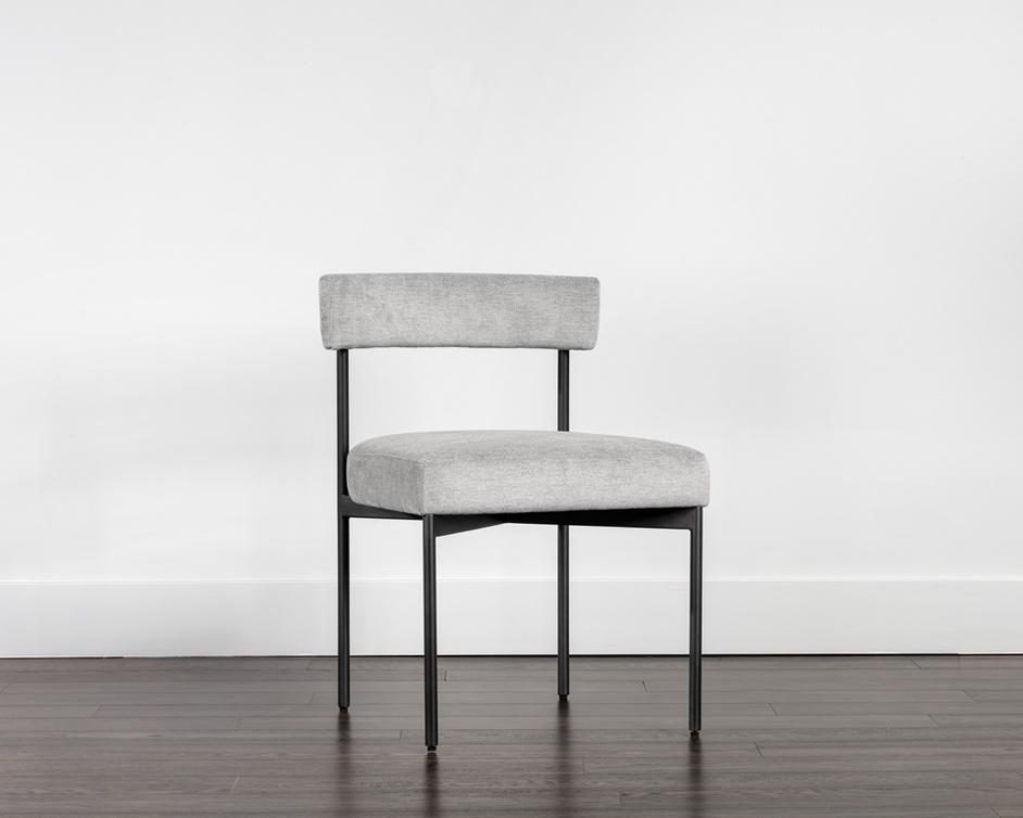 Seneca Dining Chair - Black - Polo Club Stone by Sunpan