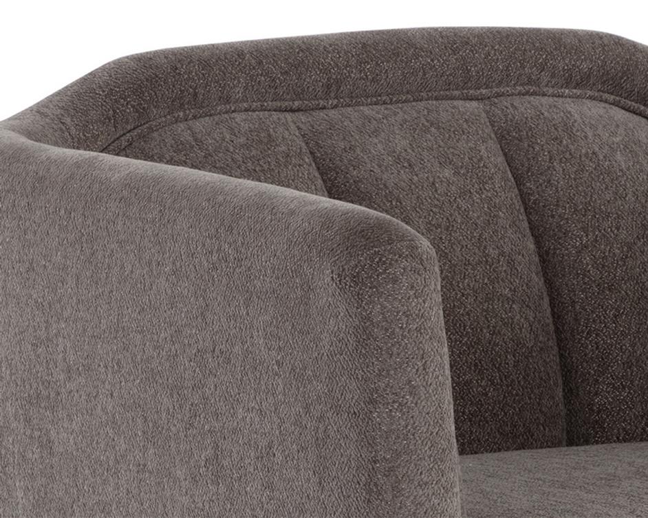 BIRRIT SWIVEL ARMCHAIR - ALASKA HEDGEHOG BROWN by Sunpan