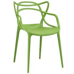 Gaile Dining Armchair In Green by Modway Furniture