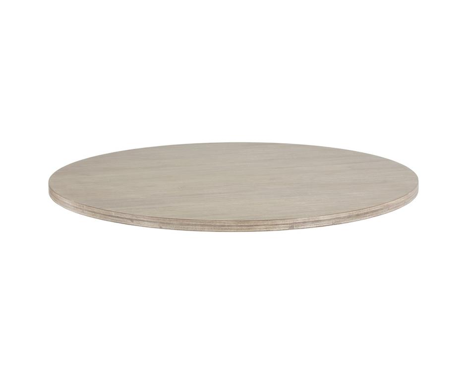Cypher Dining Table Top - Wood - White Ceruse - 55" by Sunpan