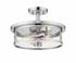 Savannah 2 Light Semi Flush Mount in Chrome Finish by Z-Lite