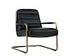 LINCOLN LOUNGE CHAIR - faux leather: vintage black by Sunpan