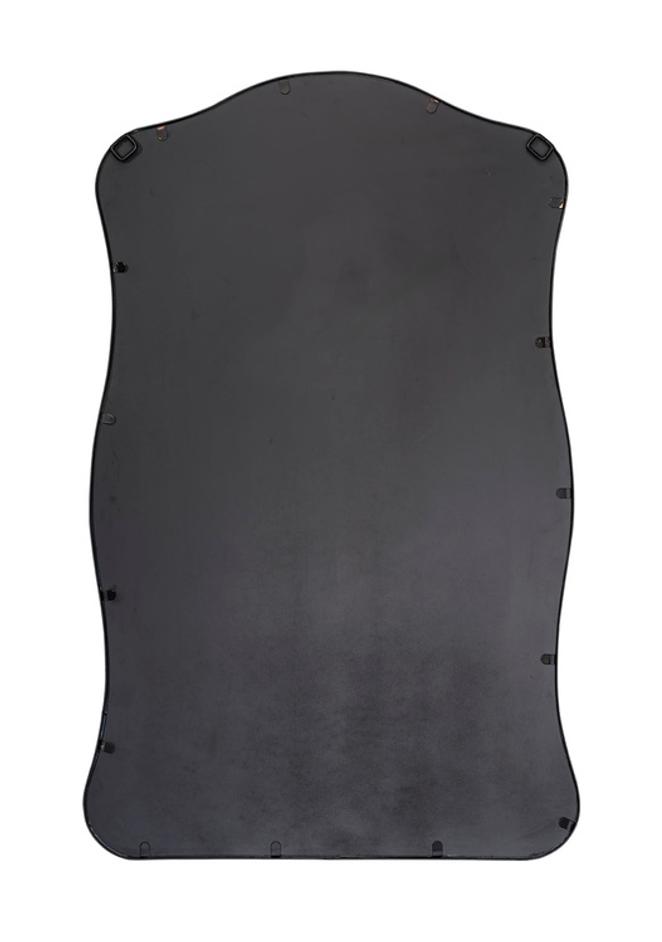 Aurora Wavy Iron Wall Mirror, Black by Jamie Young